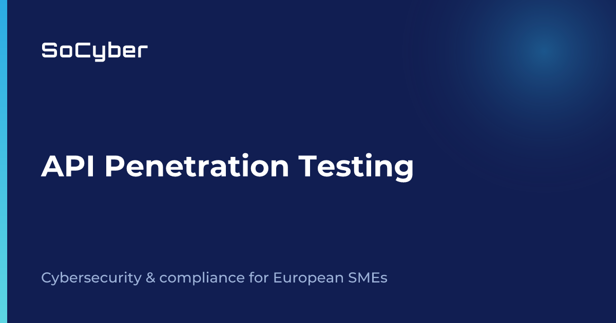 API Penetration Testing - SoCyber